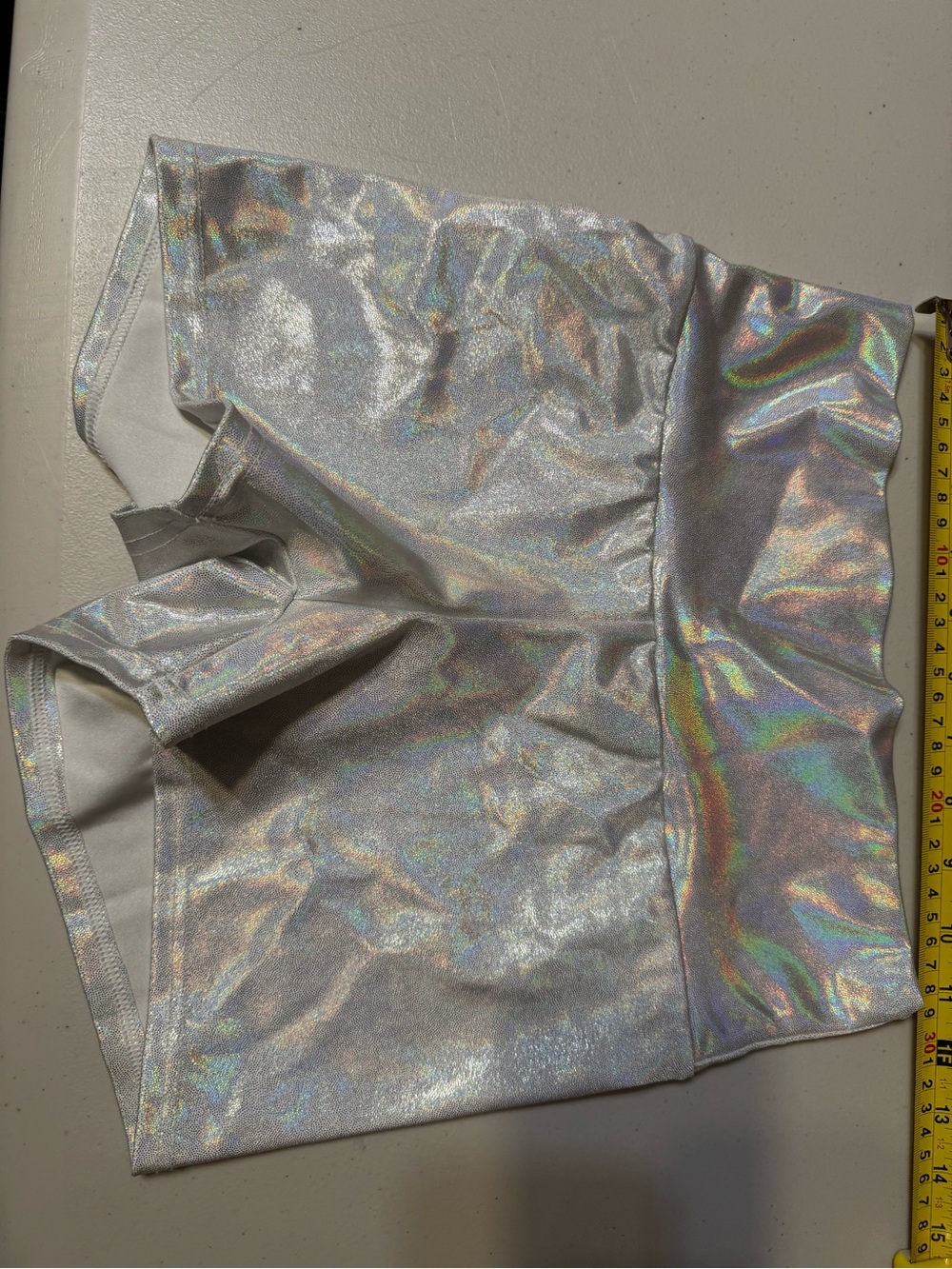Coquetry holographic, silver short size XXS